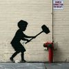 Photos: New Banksy "Hammer Boy" Piece Is On The Upper West Side